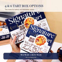 Boîtes à gâteaux en carton 4 ou 6 compartiments, emballage plat pour pâtisseries et desserts, idéales pour petites entreprises, boulangeries et commandes à emporter de qualité alimentaire