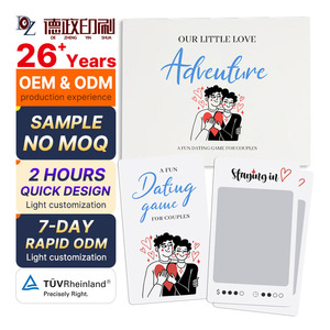 Cartes d'amour à gratter personnalisées et créatives pour couples Reliure parfaite Jeux de défi Livre Carton en papier offset à couverture rigide - Product Image 1