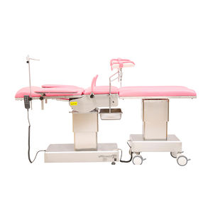 Многофункциональная электрическая гинекологическая кушетка для акушерских осмотров и родов, металлическая, розовая, с сертификатом CE - Product Image 2