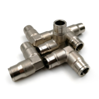 YS 9.52mm coude de buse de brouillard haute pression Joingt raccords enfichables pour système de pulvérisation d'eau extérieur, coude de verrouillage à glissement rapide