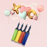 Accessoires de décoration en gros pour ballons en feuille d'hélium, décoration de fête, pompe à ballon manuelle, gonfleur