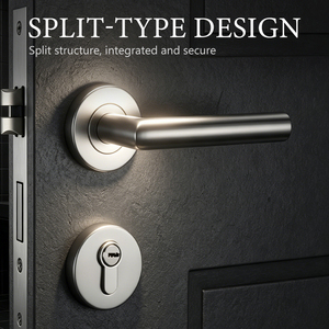 Serrure de porte intérieure moderne haut de gamme Tianyi, personnalisable, durable, finition chromée de luxe pour la décoration contemporaine de la maison - Product Image 4