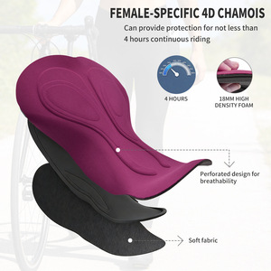 <span class=keywords><strong>Pantaloni</strong></span> <span class=keywords><strong>da</strong></span> Ciclismo WOSAWE per <span class=keywords><strong>Donna</strong></span>, Elasticizzati, con Imbottitura 4D, Traspiranti e ad Asciugatura Rapida, per Ciclismo su Strada e MTB - Product Image 4