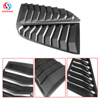Ailerons de fenêtre arrière en ABS pour Chevrolet Corvette C7 2014-2019 Noir brillant Style GT Sport Pare-soleil
