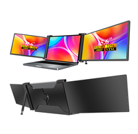 Portable 15.6 pouces IPS 1080P Triple moniteur pour ordinateur portable avec moniteur d'affichage à double écran