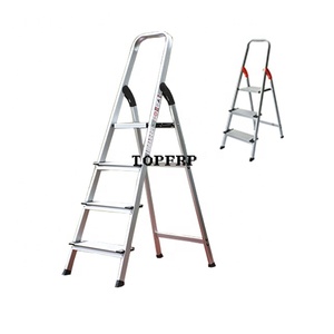 Household Folding <b>Step</b> Ladder Wide Pedal Aluminum Alloy Modern Aluminum Stairs <b>Platform</b> Support for | Aluminum Folding Folding - Product Image 1