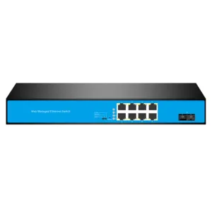 1 Optical 8 Electrical Multimode Dual Fiber L2Web Enterprise Grade Poe Gigabit Switch for Wind Power Plants