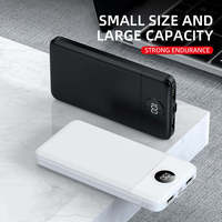 Batterie externe ultra-fine portable avec affichage numérique, chargeur externe compact multi-sorties, station d'alimentation légère
