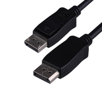 Câble coaxial DP vers DP nickelé mâle-mâle de 2 m, 4K 60 Hz, pour projecteur et microphone, fabricant depuis 20 ans