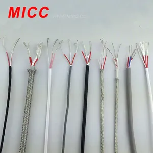 MICC PFA yalıtımlı, PFA kılıflı RTD uzatma kablosu kırmızı/kırmızı/beyaz/beyaz PT100-PFA/PFA-4 * 7/0.2