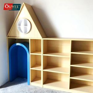 Muebles comerciales Librería Gabinete personalizado Estantes de libros de madera Biblioteca de madera para niños Estantería de biblioteca escolar - Product Image 6