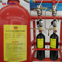 Système d'extinction d'incendie à agent propre IG100 homologué CE, BAOAN QMH15/80-BA, cylindre en acier inoxydable pour la protection industrielle contre les incendies forestiers