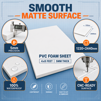 Panneau en mousse PVC à bas prix, 1-30 mm, service de découpe sur mesure, feuille de mousse PVC 1220x2440 mm