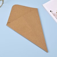 Boîte de cône d'emballage alimentaire de papier de cône de puces jetables Cône de papier de frites