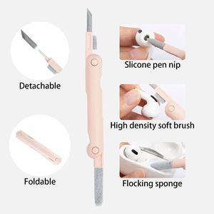 ชุดแปรงทำความสะอาดคีย์บอร์ดทำความสะอาดหน้าจอโทรศัพท์สำหรับหูฟัง airpod <span class=keywords><strong>iPod</strong></span> cleaningtool - Product Image 5