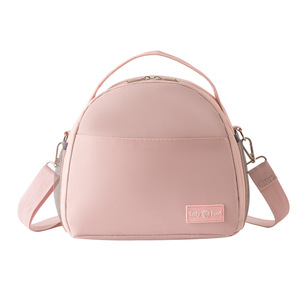 Sac à lunch isotherme Tasty Food rose grande capacité avec bandoulière pour les voyages et le rangement - Product Image 5