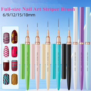 Wholesale 5pcs/<b>set</b> Needle Tube Nail Art Brush Design Liner <b>Set</b> Color Painting Nail Polish Glue Hook Line Brush - Product Image 2