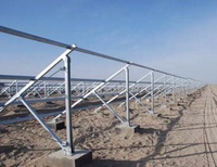 Support de montage au sol solaire en aluminium AL6005 T5 pour structure photovoltaïque, support pour installations utilitaires, fermes et terres ouvertes, réglable