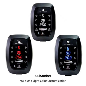 6 Chambers <b>Air</b> Compression Leg Massager Powerful 5200mAh Li Battery Led Touch Screen Six Massage Modes Recovery <b>Boots</b> - Product Image 6