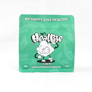 كيس للوقوف من البولي إيثيلين مع طباعة رقمية مخصصة قابلة لإعادة الإغلاق بسحاب علوي للشاي والقهوة والحلوى والوجبات الخفيفة والكعك والتعبئة - Product Image 2