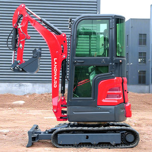 Mini-excavatrice sur chenilles compacte de 1800 kg, moteur hydraulique, pour usage domestique et agricole, livraison gratuite, 1,8 tonne - Product Image 1