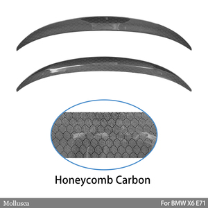 For E71 P Style Honeycomb Carbon Fiber <b>Rear</b> <b>Spoiler</b> Trunk Wing 2007-2014 - Product Image 2