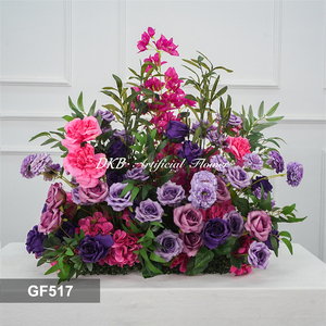 Elegant Luxury Silk purple <b>Artificial</b> Floor Flower Decorations High Quality Modern Style for Wedding and Parties decor - Product Image 2