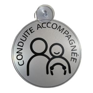 <span class=keywords><strong>Autocollant</strong></span> <span class=keywords><strong>de</strong></span> voiture réfléchissant imprimé sur une seule face, 15cm, Disques <span class=keywords><strong>de</strong></span> Conduite avec ventouse, un Jeune Conducteur - Product Image 1