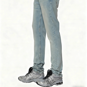 Pantaloni in Denim Streetwear da <span class=keywords><strong>uomo</strong></span> <span class=keywords><strong>Jeans</strong></span> elasticizzati strappati per <span class=keywords><strong>uomo</strong></span> donna skateboard stile Casual Urban Fashion - Product Image 3