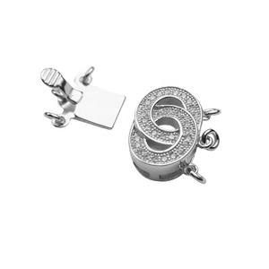 Fermoirs de bracelet de luxe en argent 925 plaqué or 14 carats, fermoirs à bascule irréguliers pour bijoux de printemps, fermoirs à grosse boucle pour bijoux de perles - Product Image 2