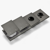 Interruptores y Enchufes de Pared WESA Ultrafinos con Botón Pulsador EU de 1/2/3 Vías con Enchufe USB Tipo C, Combinación Libre, Diseño Moderno de Lujo