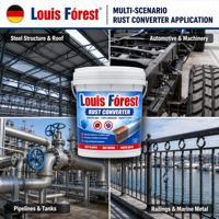 Peinture liquide convertissante la rouille métallique à action rapide, anti-corrosion pour acier, fer, outils d'atelier, machines, quincaillerie, usine