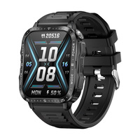 Nuevo Reloj Inteligente KT79 con Pantalla IPS Cuadrada, Contesta Llamadas, Luz LED para Correr de Noche, Detección UV, Monitor de Frecuencia Cardíaca, Resistente al Agua, Batería de Larga Duración