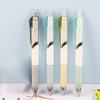 Nouveau stylo gel à pointe bille de couleur Morandi, design simple et esthétique, mignon, à pression, pour étudiants