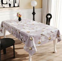 Nappe en PVC géométrique à pois dorés métalliques, de qualité alimentaire, imperméable, pour intérieur, maison, hôtellerie, vente en gros