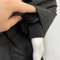 Manteau d'hiver long pour femme, parka chaude à capuche avec grande fourrure, veste matelassée élégante pour le bureau