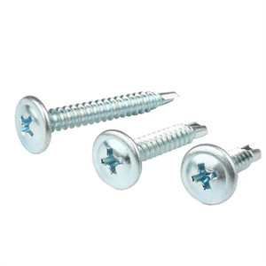 Vis autoperceuses à tête bombée galvanisées en acier au carbone M4.2 M4.8 16mm 19mm 25mm SMS - Product Image 1