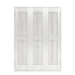 Volets en PVC imperméables blancs imitation <span class=keywords><strong>bois</strong></span> style californien, <span class=keywords><strong>stores</strong></span> occultants à commande cachée, sur mesure pour décoration intérieure - Product Image 2