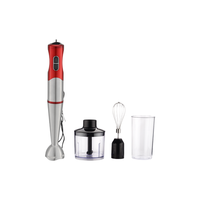 Mixeur Plongeant Électrique Multifonction 3-en-1 en Acier Inoxydable, 4 Lames, 2 Vitesses, Écologique, pour Usage Domestique et Hôtelier (Vente en Gros)