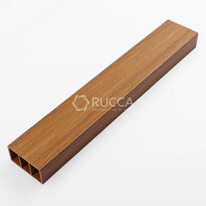 Rucca 50 * 50毫米WPC/PVC木塑复合空心型材低价木材产品 - Product Image 6