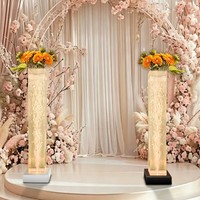 Lampe colonne à bulles d'eau LED en acrylique, colorée, pour décoration de mariage et allée, vente en gros, nouveauté