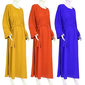 Новая модная абайя женская исламская одежда традиционная мусульманская одежда повседневные женские платья Burka скромные хиджаб