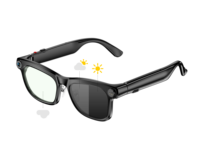 Lunettes IA avec caméra 8MP, enregistrement vidéo 1080P, traduction IA, appels Bluetooth, modèle M08T