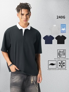 T-shirt <span class=keywords><strong>Polo</strong></span> Solona Cool 240g all'ingrosso, stile casual, a maniche corte, da uomo, con blocchi di colore - Product Image 3