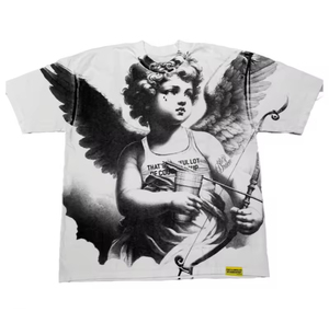 T-Shirt da <span class=keywords><strong>Uomo</strong></span> Y2K Streetwear, Magliette di Alta Qualità 100% <span class=keywords><strong>Cotone</strong></span> con Stampa 'THAT'S AWFUL LOT OF COUGH SYRUP' - Product Image 2