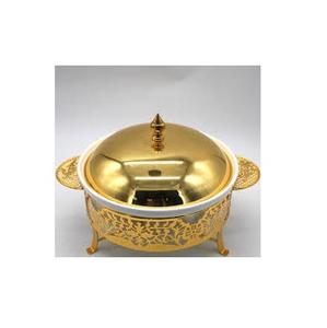 Nouveau Design Metal chiging Dissh avec la meilleure qualité et taille personnalisée luxe en acier inoxydable couleur dorée Chiging dish - Product Image 3