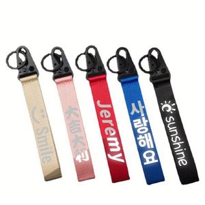 Custom logo Printed Sublimation Climbing Buckle Strap Wrist Polyester Keychain <b>Lanyard</b> Short Key Chain <b>Lanyards</b> - Product Image 2