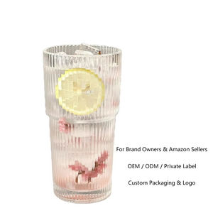 Verre Highball 18 oz, verre transparent, pour café glacé, eau - Product Image 1