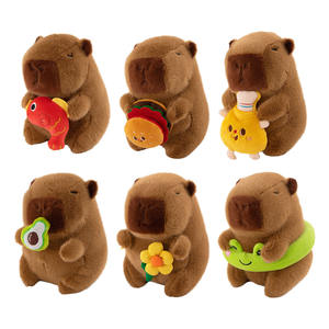 Juguete de Peluche de Capibara Suave, Estilo Veraniego, Lindo, Venta al por Mayor de Fábrica, Muñeco de Capibara, Regalo de Cumpleaños para Niños, Relleno de Algodón PP, Unisex - Product Image 4