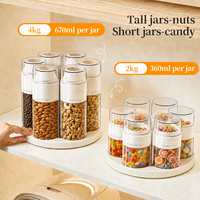 Boîte de Stockage Thé Sucre Grain de Café Verre Borosilicate Blocage UV Vide Scellé Hermétique Frais Grand Récipient Fermentatio
